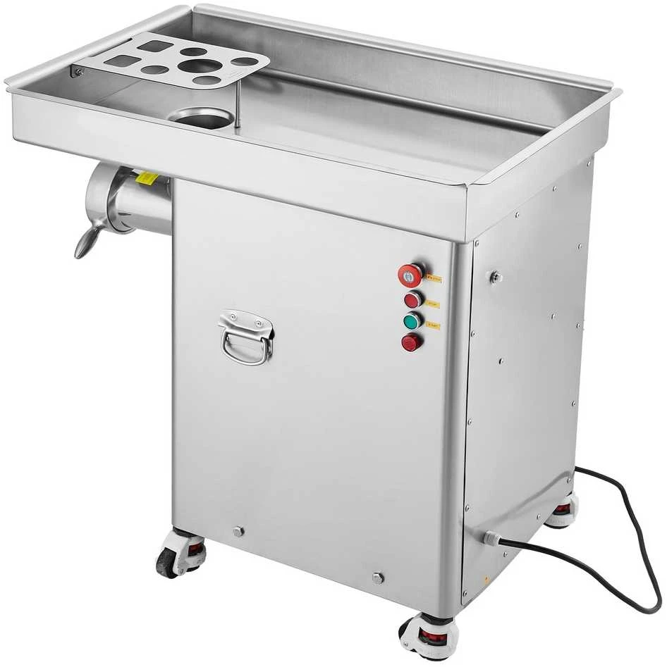 Komercinė elektrinė mėsmalė 16.6kg/min, 4000 W, nerūdijančio plieno, pramoninė, dešrų kimštuvas, mėsos malimo mašina, galinga