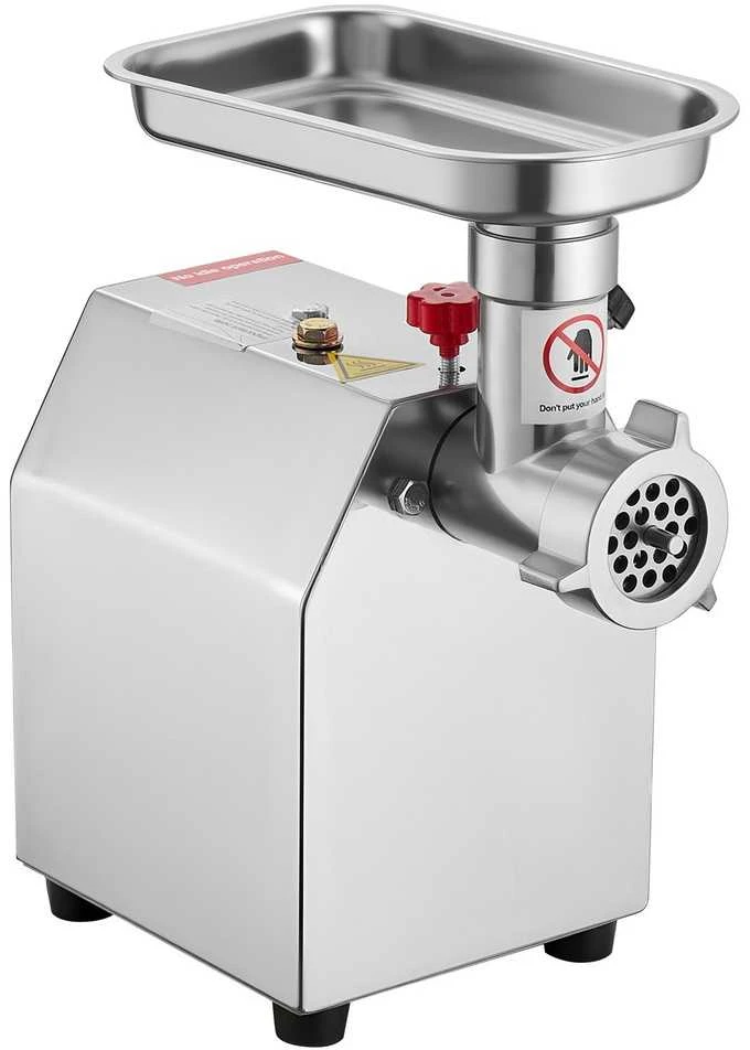 Komercinė elektrinė mėsmale, dešrų kimštuvas, 600W, nerūdijančio plieno, restoranui, mėsinėms, virtuvei