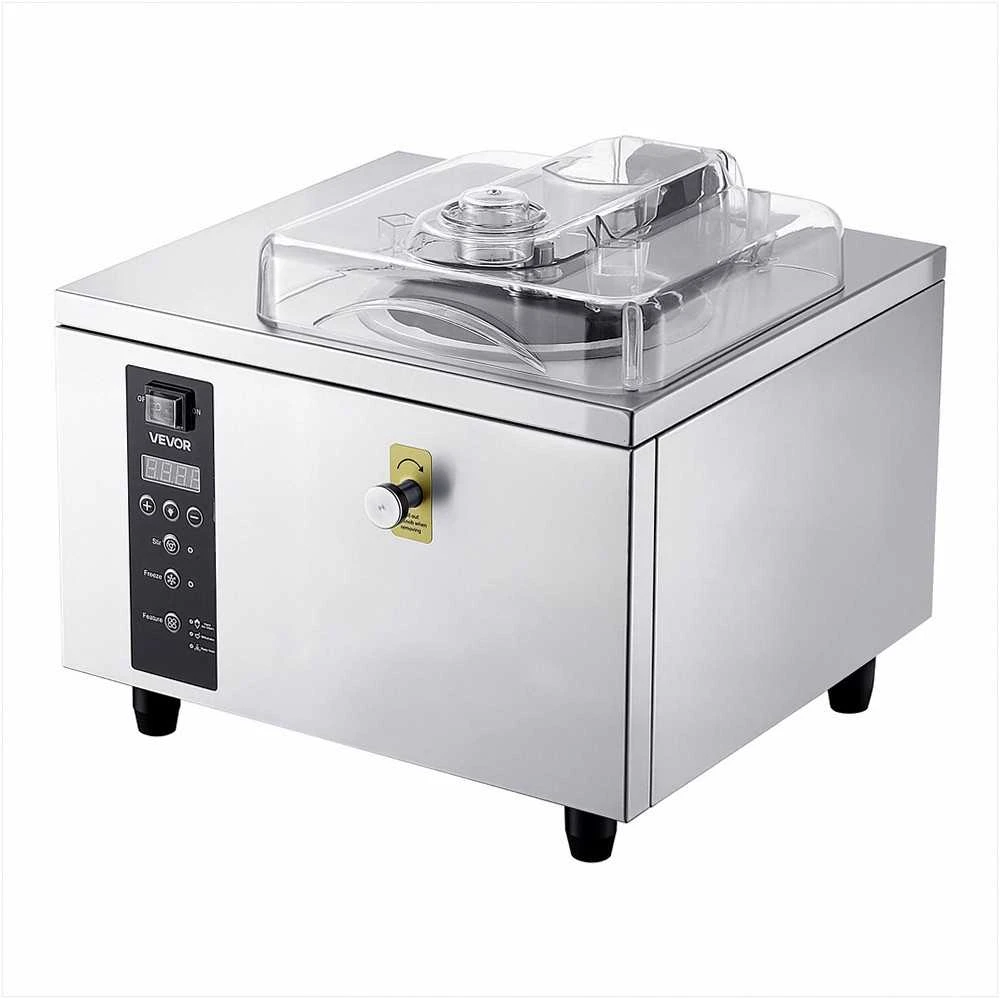 Komercinė kietųjų ledų mašina užkandinėms ir restoranams, didelio našumo automatinio valymo LED skydelis, gelato ledų gaminimo aparatas