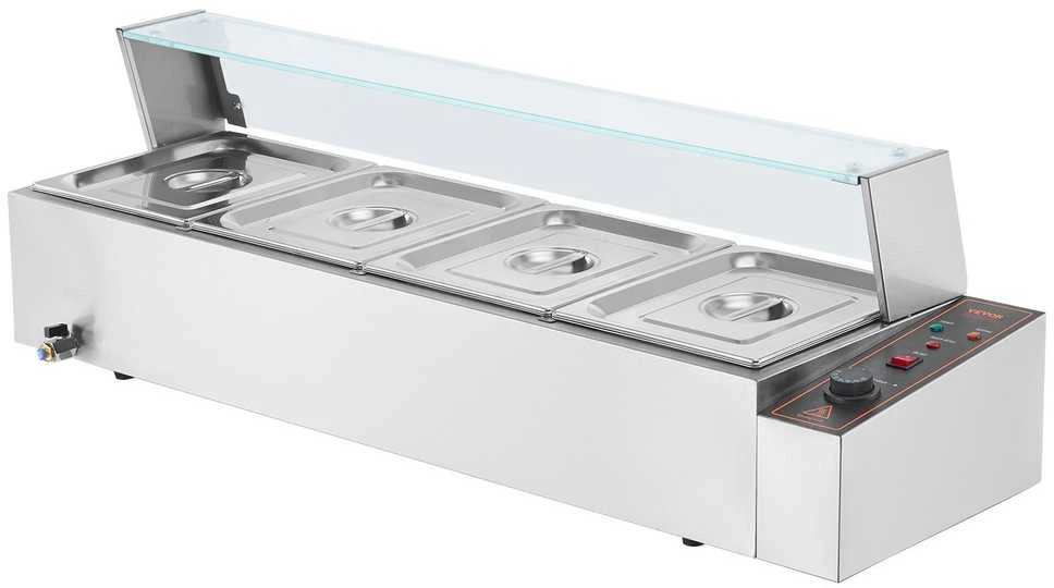 VEVOR Elektrinis maisto šildytuvas su 4 indais