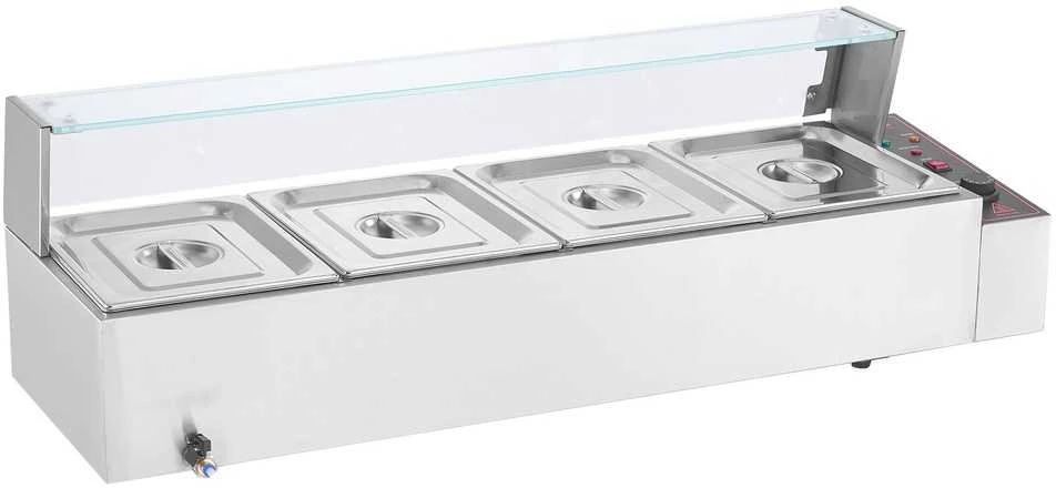 VEVOR Elektrinis maisto šildytuvas su 4 indais