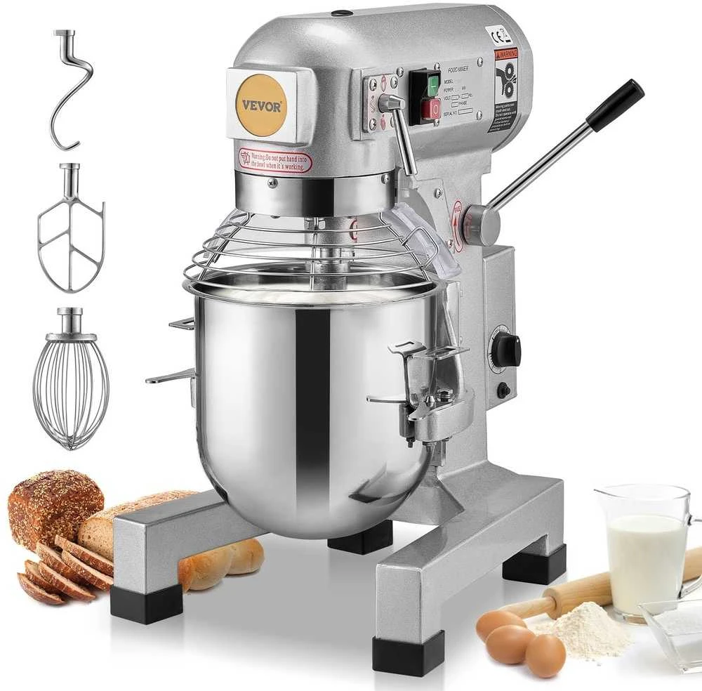 Plakiklis VEVOR Maisto maišytuvas 28.5L 3 greičių 1100W