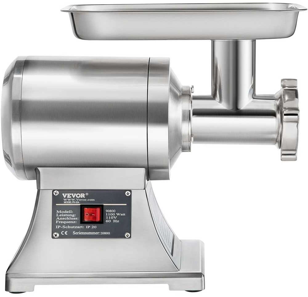 VEVOR 8500W komercinis nerūdijančio plieno mėsmalė