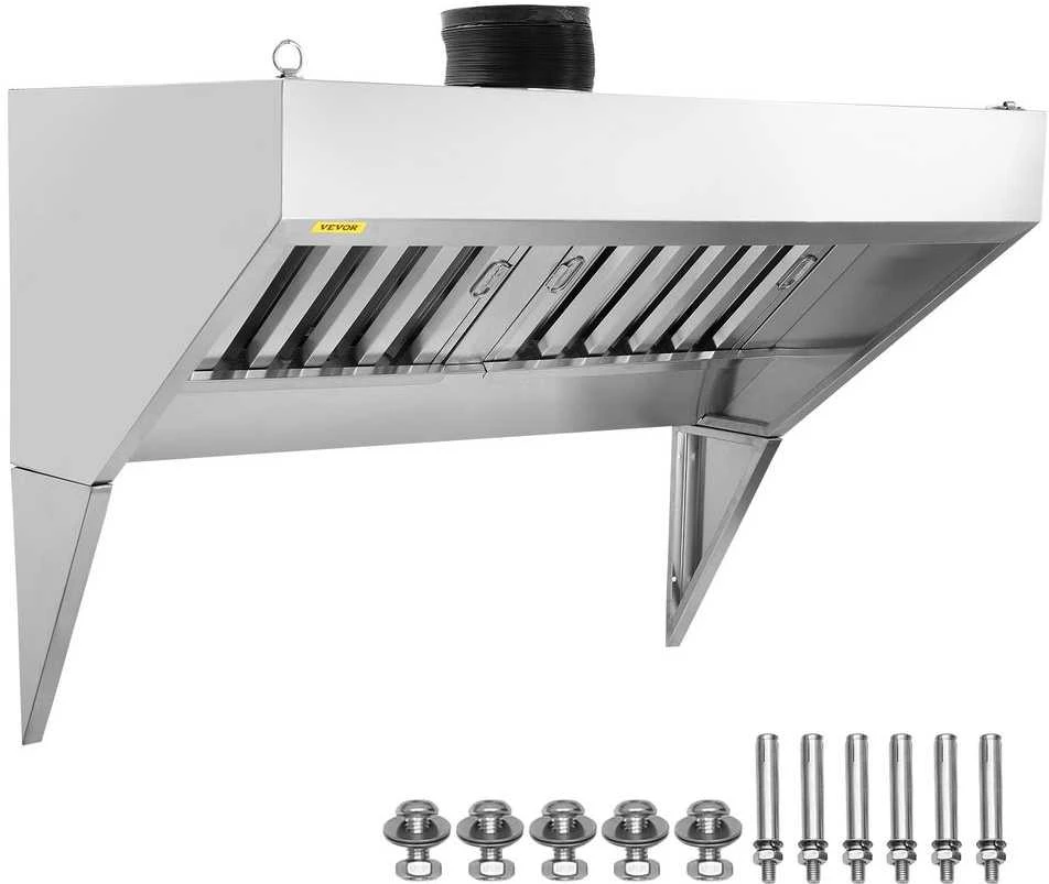 Gartraukis VEVOR komercinė ištraukimo gaubtas 120 cm restorane