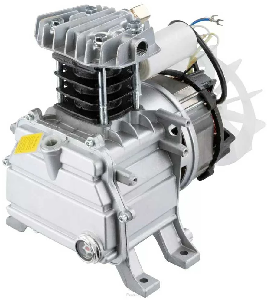 Kompresoriaus pompa POWERMAT PM-KO-24T, oro kompresoriaus atsarginė dalis, 206 litrų/minutę pompa, 1.85 kW kompresoriaus pompa, universali kompresoriaus pompa