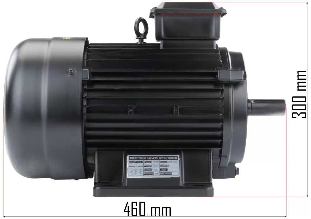 Kompresoriaus variklis, 7.5 kW 400V, didelio našumo keitimo variklis, skirtas POWERMAT PM-KO-300T-400V, kompresoriaus atsarginės dalys