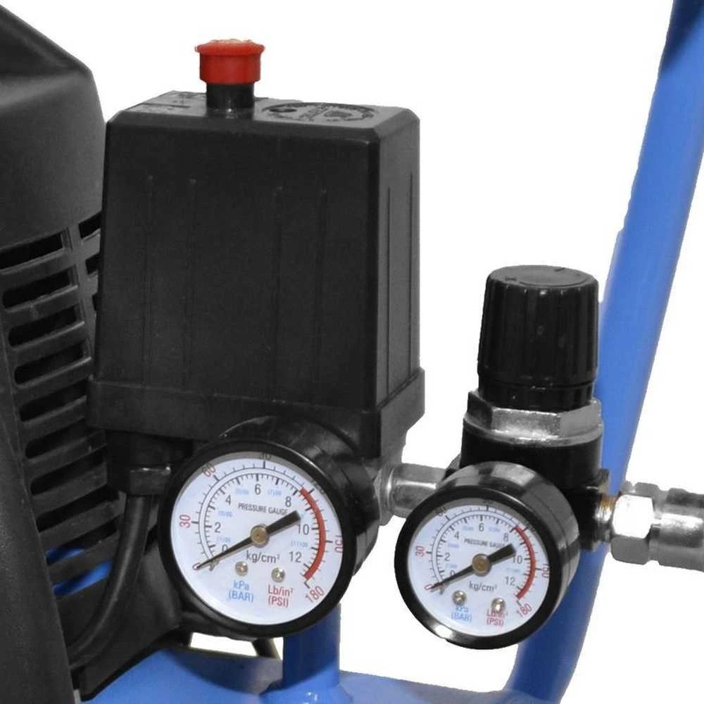 GÜDE Kompresorius be alyvos, 1100W, 8 Bar, 24L talpa, nešiojamas kompresorius įrankiams