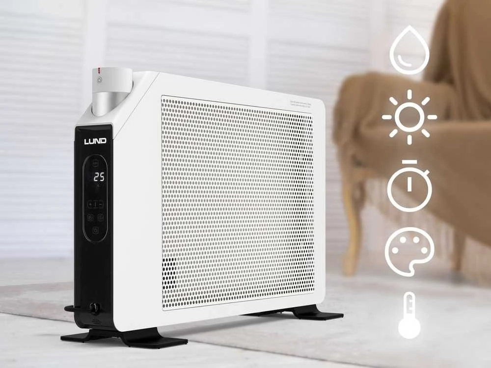 Konvekcinis spindulinis šildytuvas su drėkintuvu, 2000W, elektrinis šildytuvas, kambario šildytuvas, patalpų šildytuvas