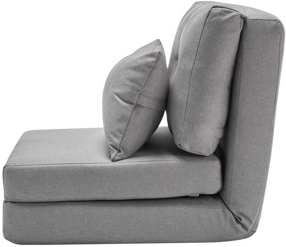 Konvertuojama atlenkiama kėdė, reguliuojama grindų tinginio sofa, 5 padėčių atlošas namams, biurui, žaidimams, pilka sulankstoma kėdė