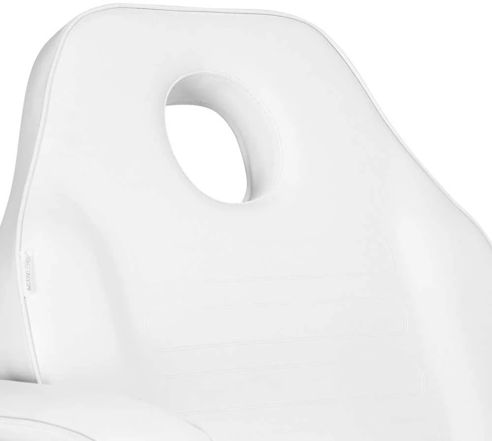 Activeshop Kosmetologinis krėslas BEAUTY CHAIR 557G MODEL GOLD Baltas