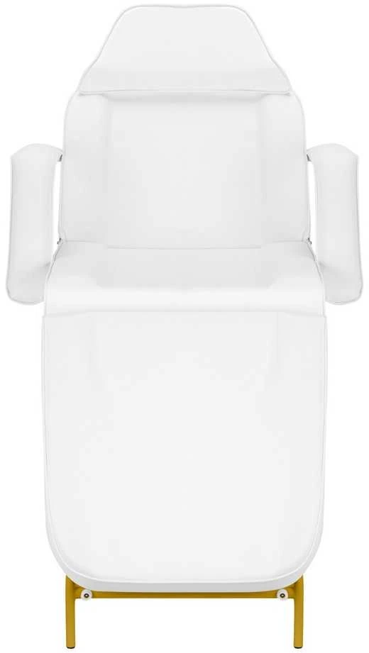 Activeshop Kosmetologinis krėslas BEAUTY CHAIR 557G MODEL GOLD Baltas