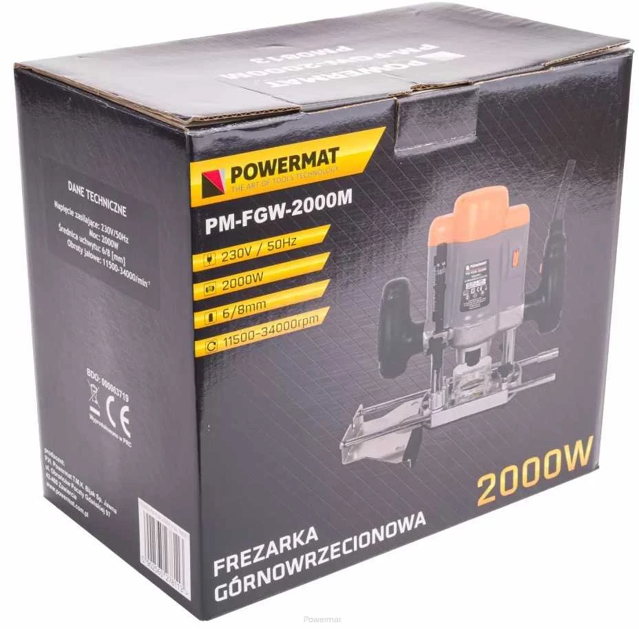 Elektrinė freza POWERMAT PM-FGW-2000M