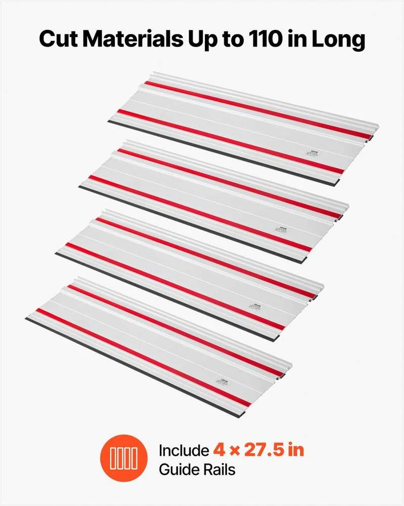 VEVOR Vėžiapjūklio kreiptuvas 2794 mm pjovimo diapazonui