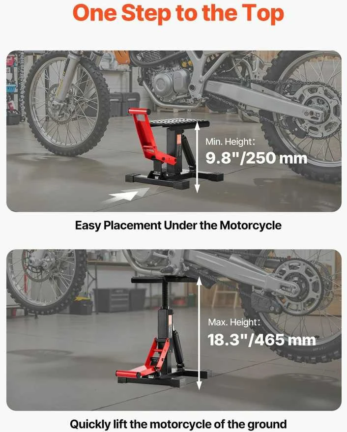 VEVOR Reguliuojama motokroso keltuvo stotelė