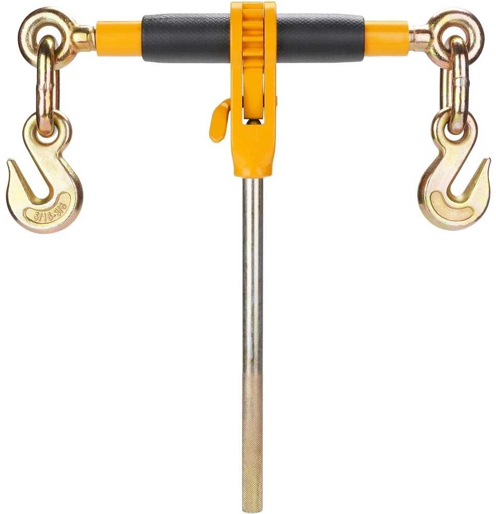 Krovinio rišimo mechanizmas 0.9-1.27 cm, G80 kabliais 5443 kg, su neslystančia rankena, sunkvežimiams, priekaboms, ratinis krovinio tvirtinimas