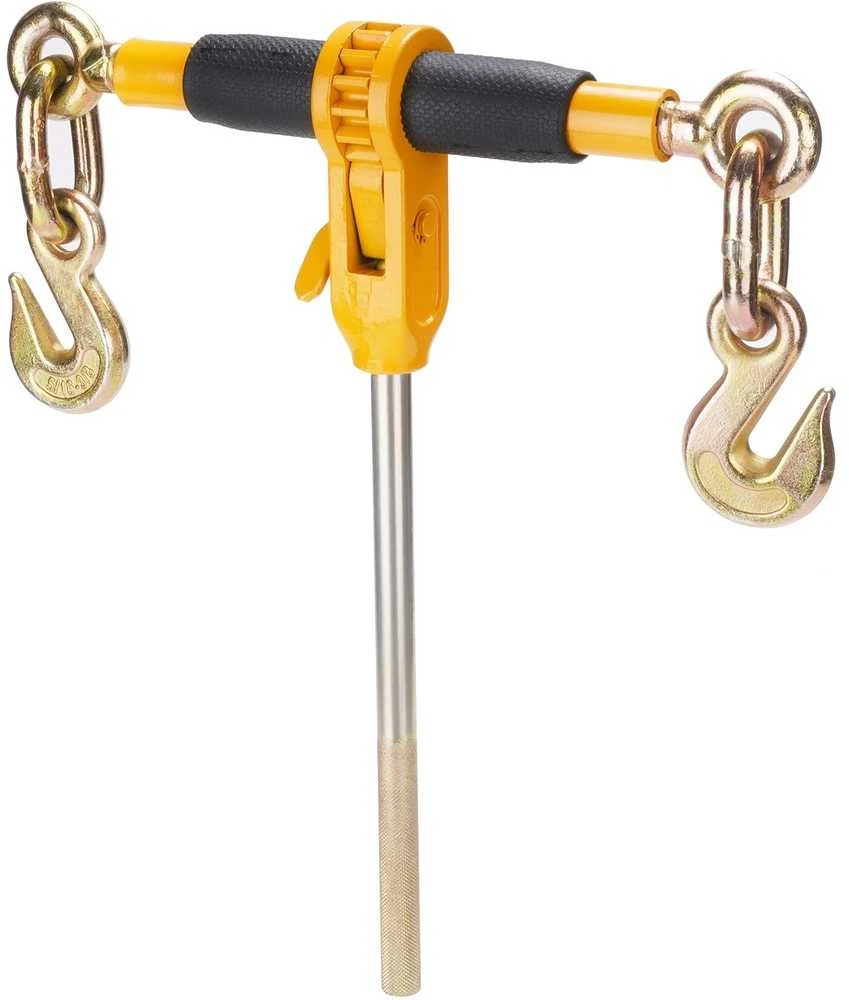 Krovinio rišimo mechanizmas 0.9-1.27 cm, G80 kabliais 5443 kg, su neslystančia rankena, sunkvežimiams, priekaboms, ratinis krovinio tvirtinimas