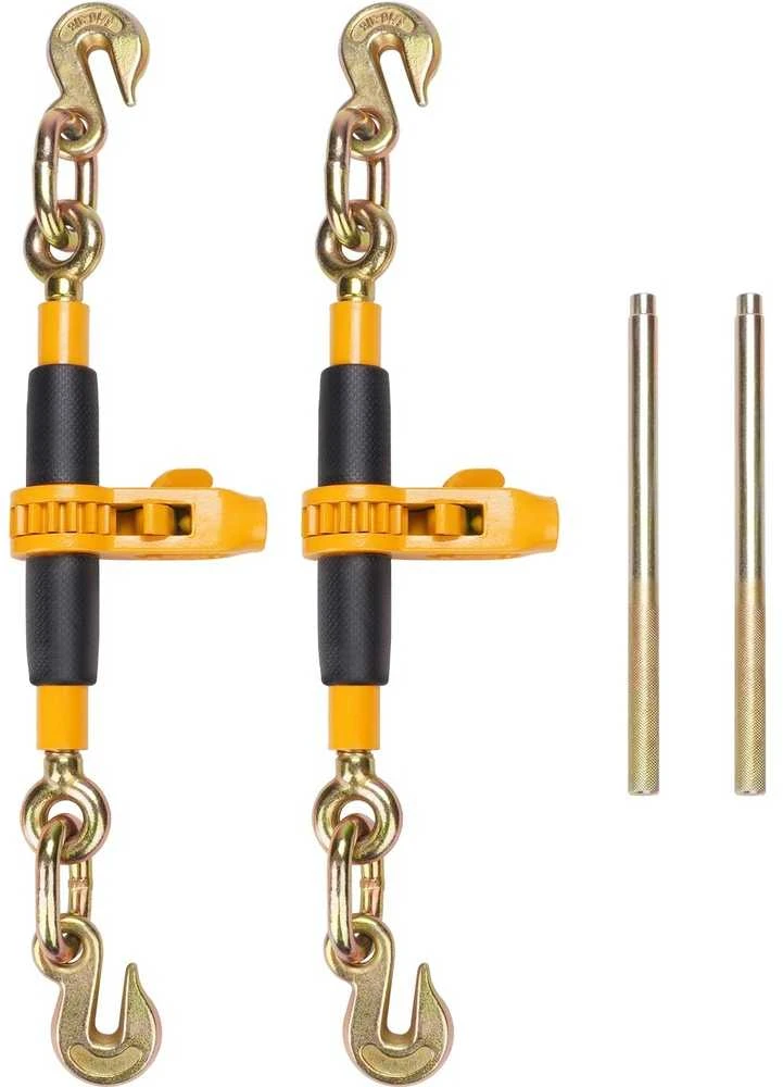 Krovinio rišimo mechanizmas 0.9-1.27 cm, G80 kabliais 5443 kg, su neslystančia rankena, sunkvežimiams, priekaboms, ratinis krovinio tvirtinimas