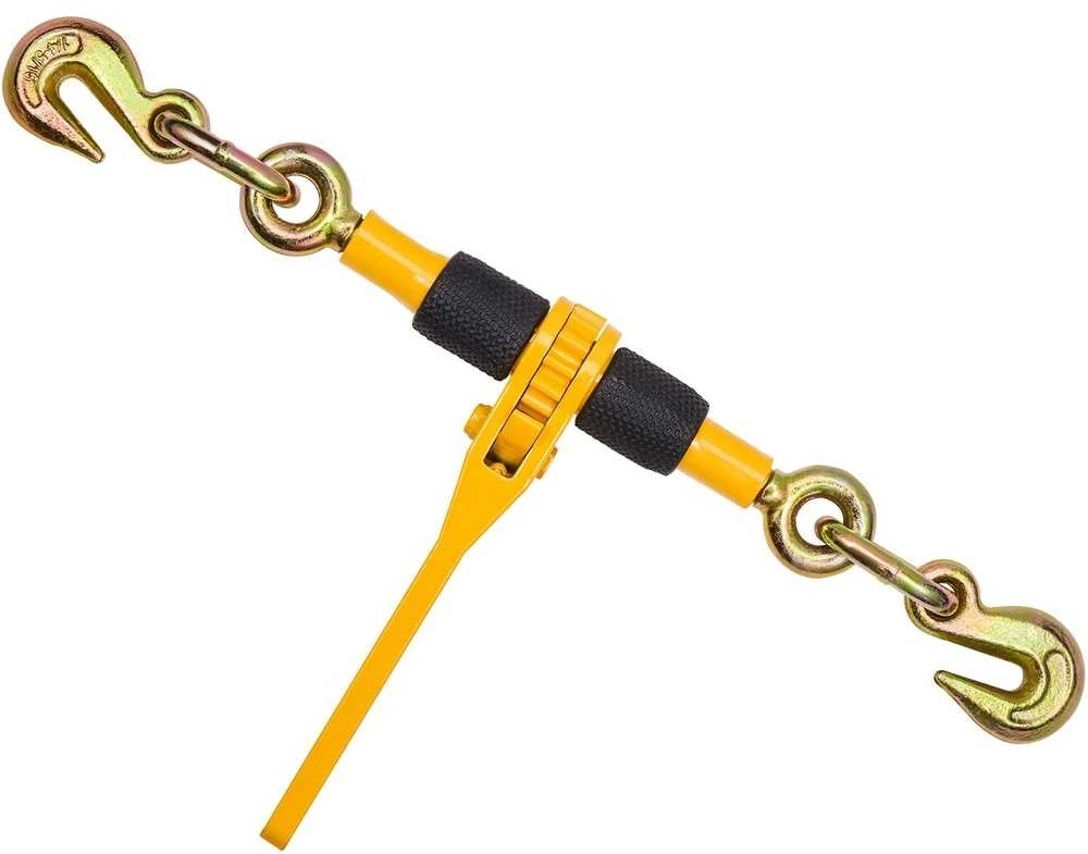 Krovinio rišimo mechanizmas, 6.35-7.94 mm grandinės įtempiklis, reguliuojamas, tvirtas, ratchetinis krovinio tvirtinimas