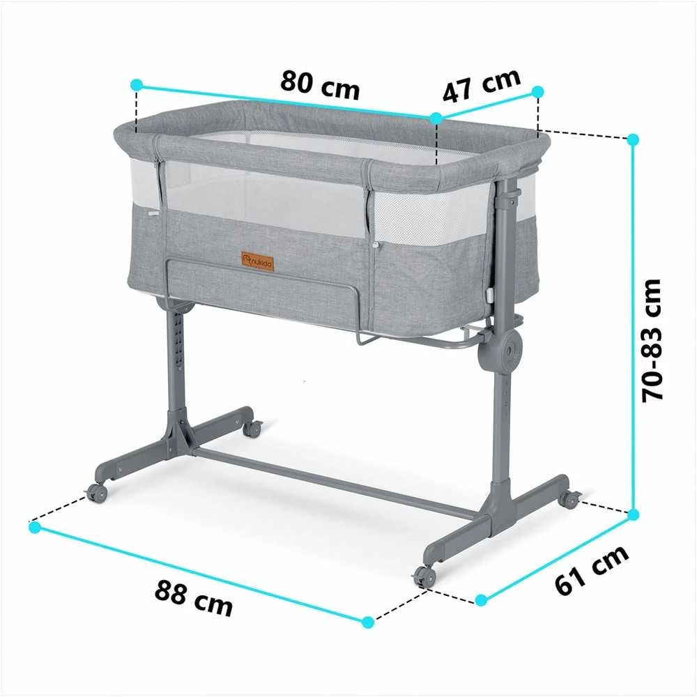 Nukido pristatoma kelioninė lovytė 0-5mėnesių, 9kg, NK-243