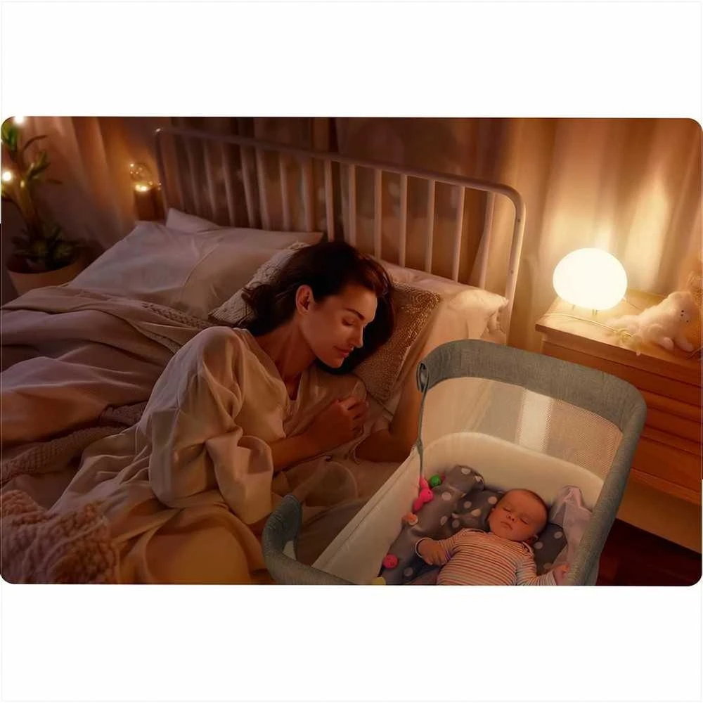 Nukido pristatoma kelioninė lovytė 0-5mėnesių, 9kg, NK-243