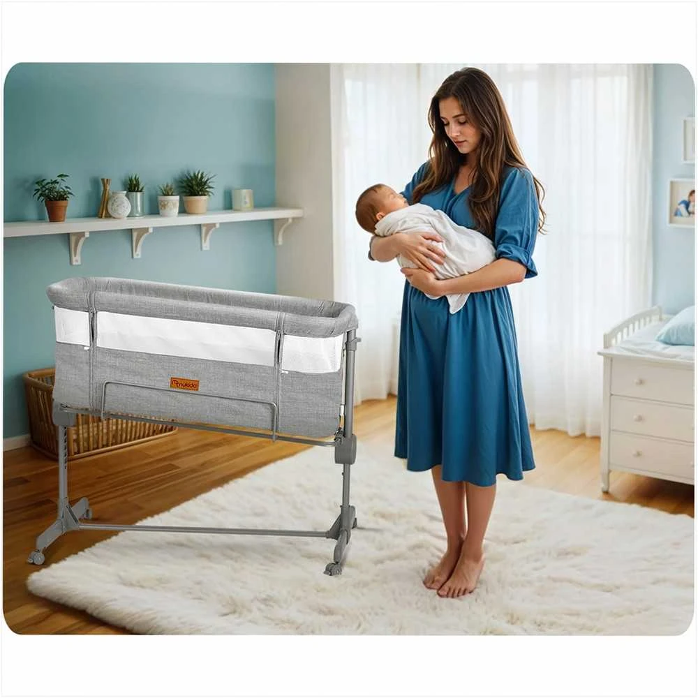 Nukido pristatoma kelioninė lovytė 0-5mėnesių, 9kg, NK-243