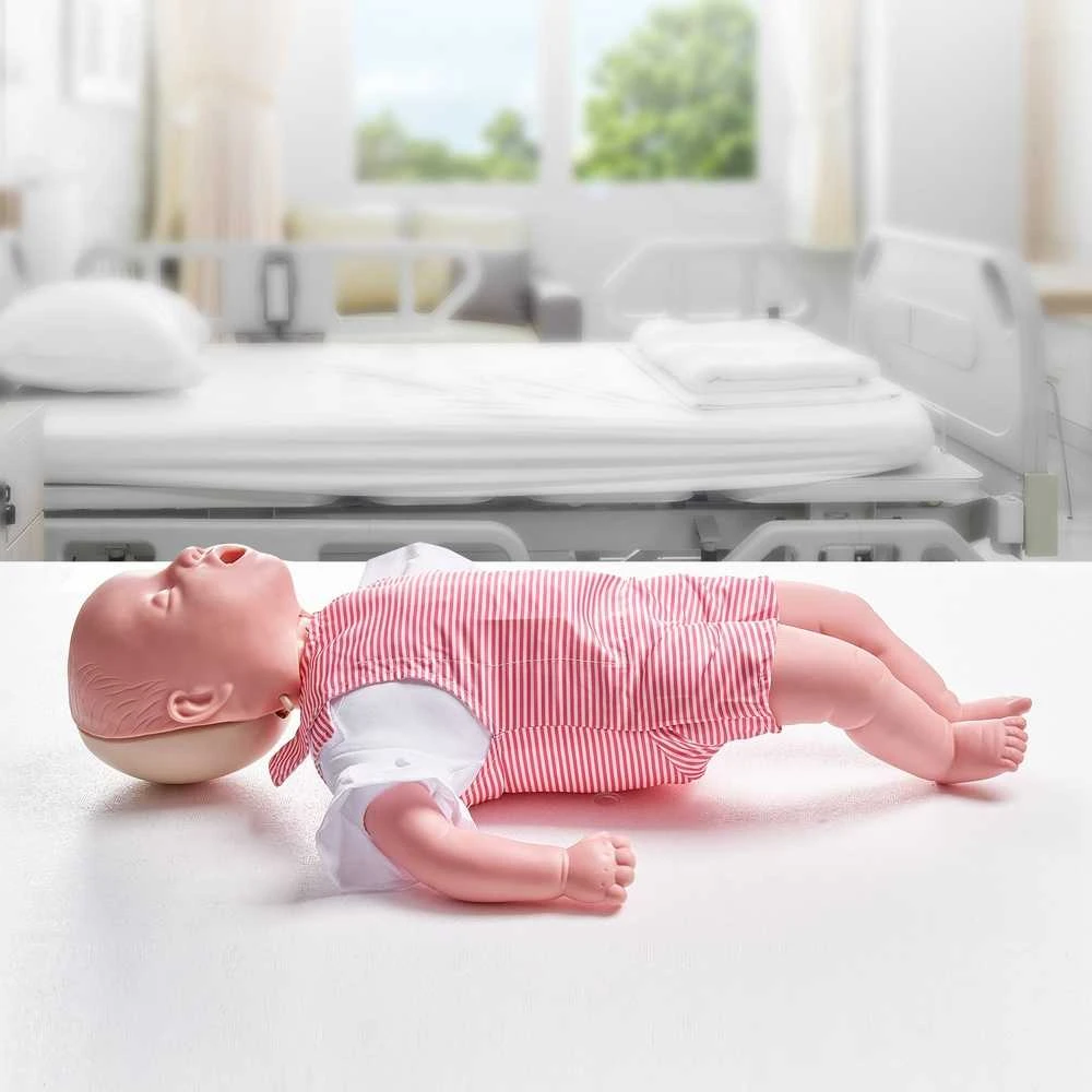 Kūdikių gaivinimo manekenas: Heimlicho, CPR pratimai, realistiškas modelis, kūdikio gaivinimo muliažas, kūdikio užspringimo modelis.