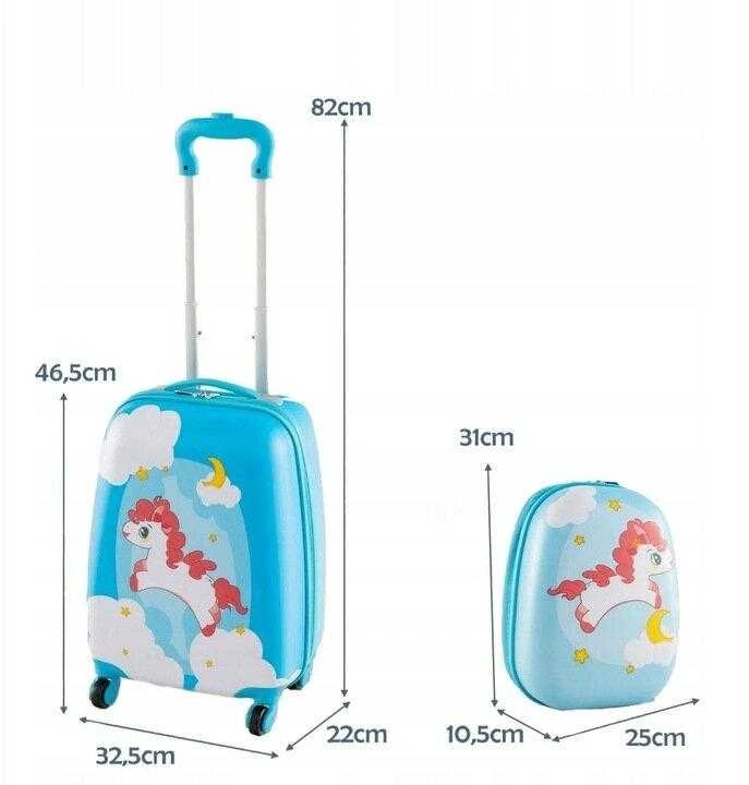 Kuprinės ir lagamino rinkinys vaikams Costway, 25l