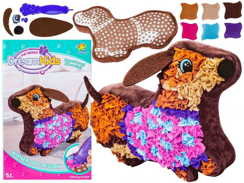Kūrybinis pagalvėlės siuvimo rinkinys New Babylon Dream Kids Šuo