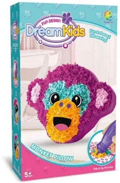 Kūrybinis pagalvėlės siuvimo rinkinys New Babylon Dream Kids Beždžionėlė