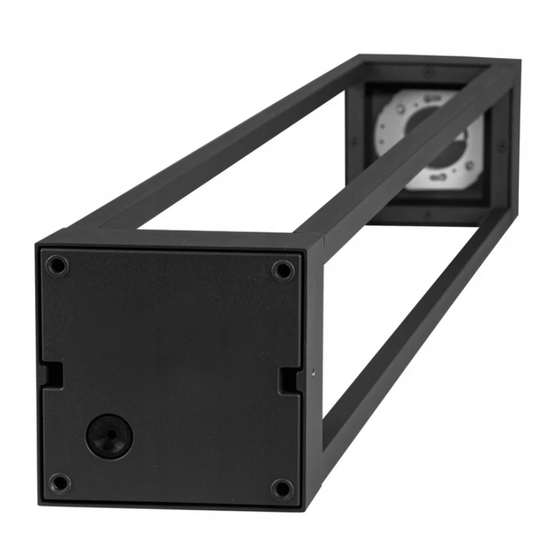 Kvadratinis apšvietimo stulpas LVT GX53, 60 cm, juodas