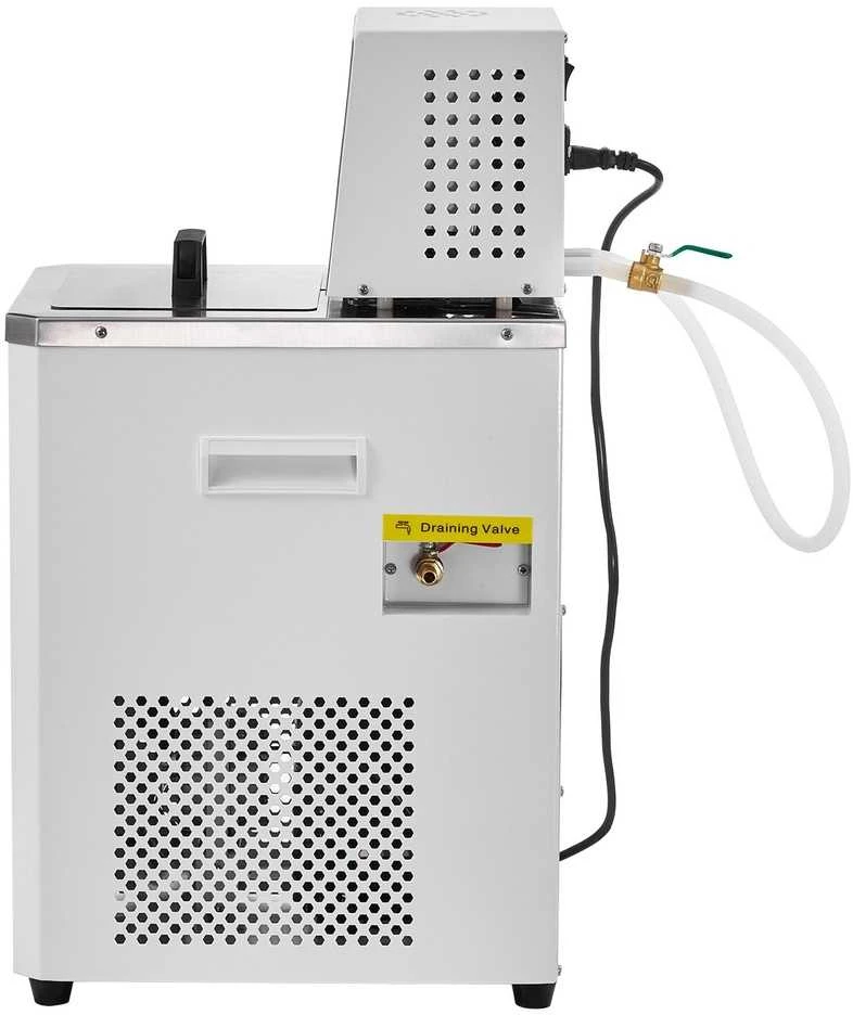 Laboratorinis šaldymo cirkuliatorius, 5L recirkuliacinis šaldytuvas laboratorijai, -20°C iki 100°C temperatūros kontrolė, dviguba cirkuliacijos sistema