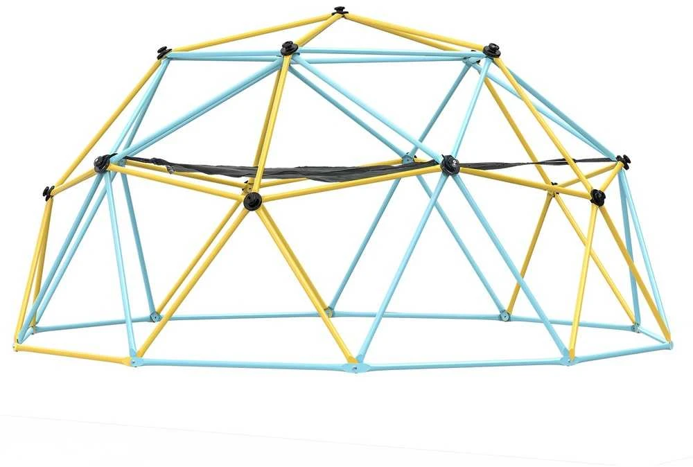 Laipiojimo kupolas vaikams su sūpynėmis ir hamaku, lauko kiemo žaidimų įranga, džiunglių sporto salė, geometrinis kupolo alpinistas, vaikų laipiojimo rėmas