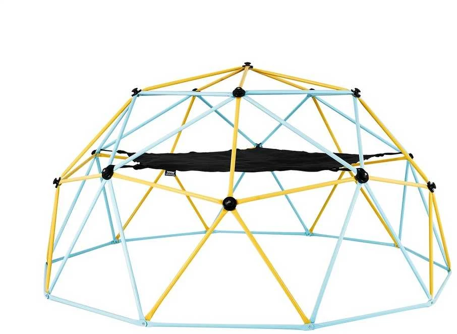 Laipiojimo kupolas vaikams su sūpynėmis ir hamaku, lauko kiemo žaidimų įranga, džiunglių sporto salė, geometrinis kupolo alpinistas, vaikų laipiojimo rėmas