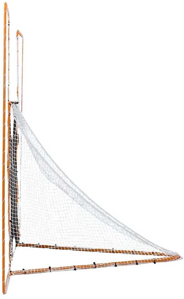 Lakroso vartai treniruotėms kieme, plieninio rėmo lakroso tinklas, 3.66x2.74m lakroso vartai, lakroso metimo treniruočių tinklas, nešiojamas lakroso atmušėjas