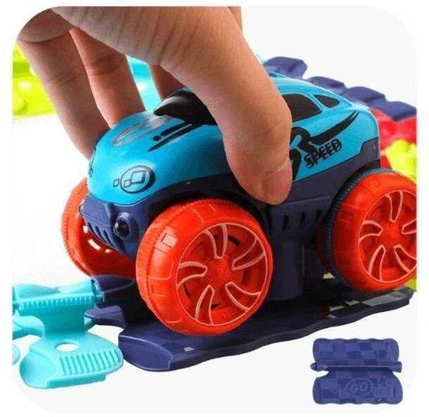 Lanksti lenktynių trasa su automobiliu, 184 d.