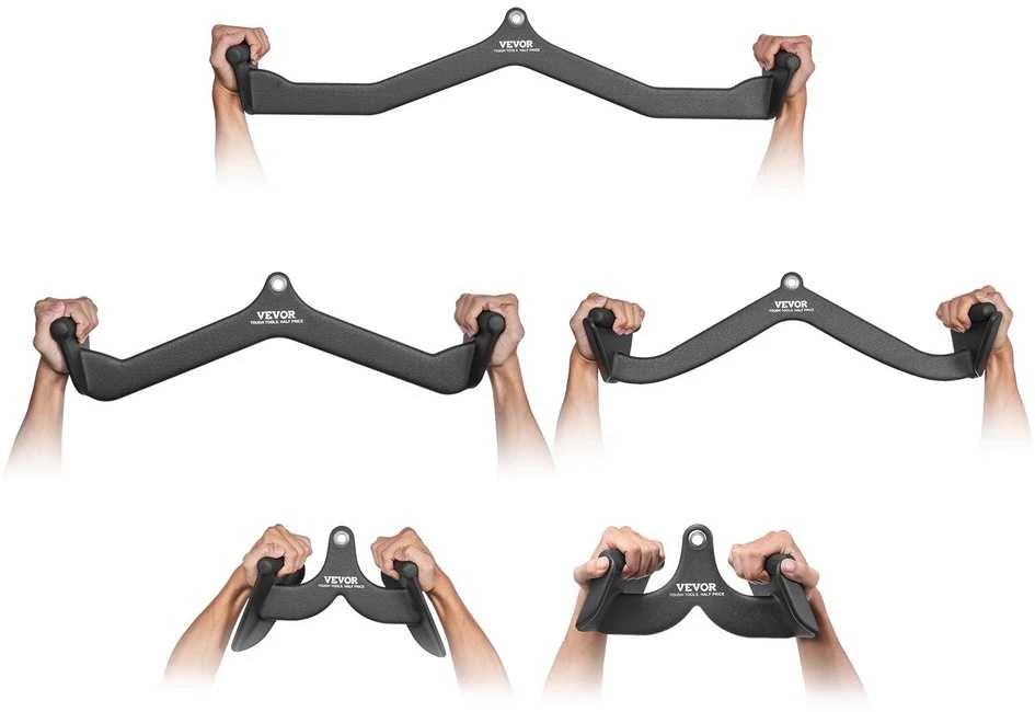 Lat Pulldown štangos rankenos priedas, V-bar T-bar trosinis treniruoklis namų sporto salei, nugaros bicepso tricepso treniruočių įranga