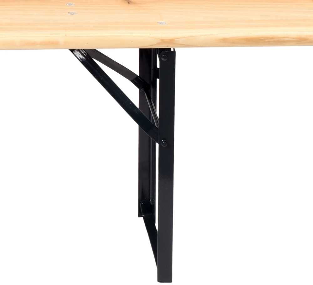 Lauko baldų komplektas Metalinis ir medinis lauko valgomojo komplektas, 2 suolai, 220 cm stalas, juodas rėmas, eglės mediena, sodo baldų komplektas, lauko stalas su suolais