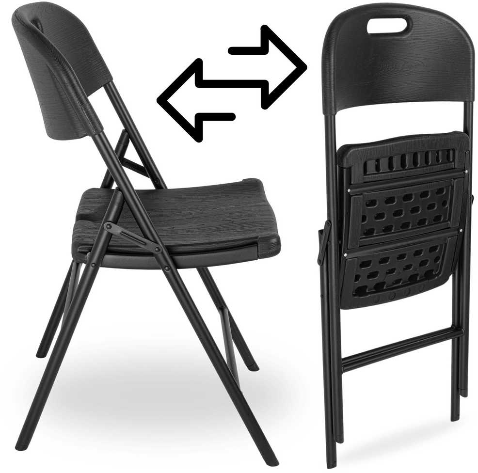 Lauko baldų komplektas Sulankstomas banketinis stalas 180 cm, 6 kėdės, furšetų, pobūvių, renginių komplektas