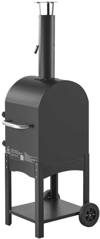 Lauko picos krosnelė, 600°C aukšta temperatūra, nešiojama malkomis kūrenama krosnelė kepsninei, greitas picos gamintojas, medienos granulių krosnelė
