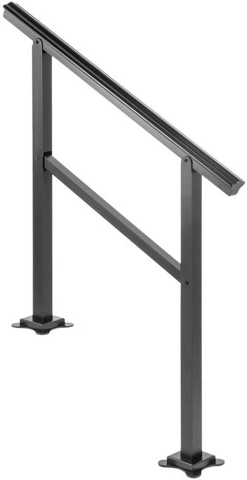 VEVOR Lauko turėklai aliuminio 91 x 89,5 cm 2-3 laipteliai