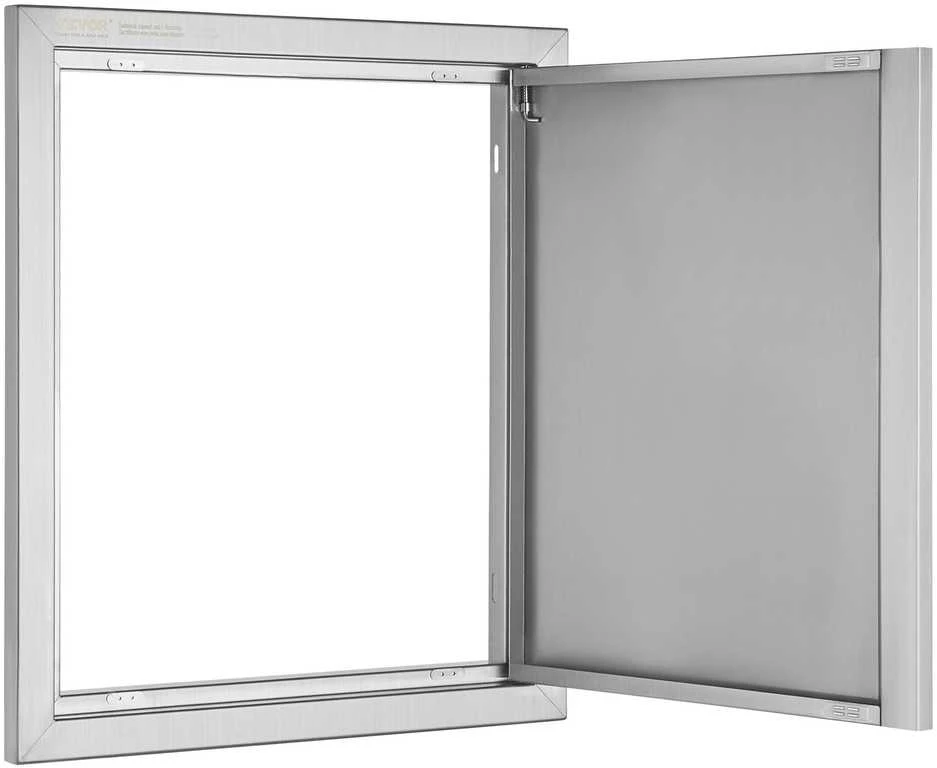 Lauko virtuvės durelės, Nerūdijančio plieno, Dvipusės, 45,7 cm x 53,3 cm