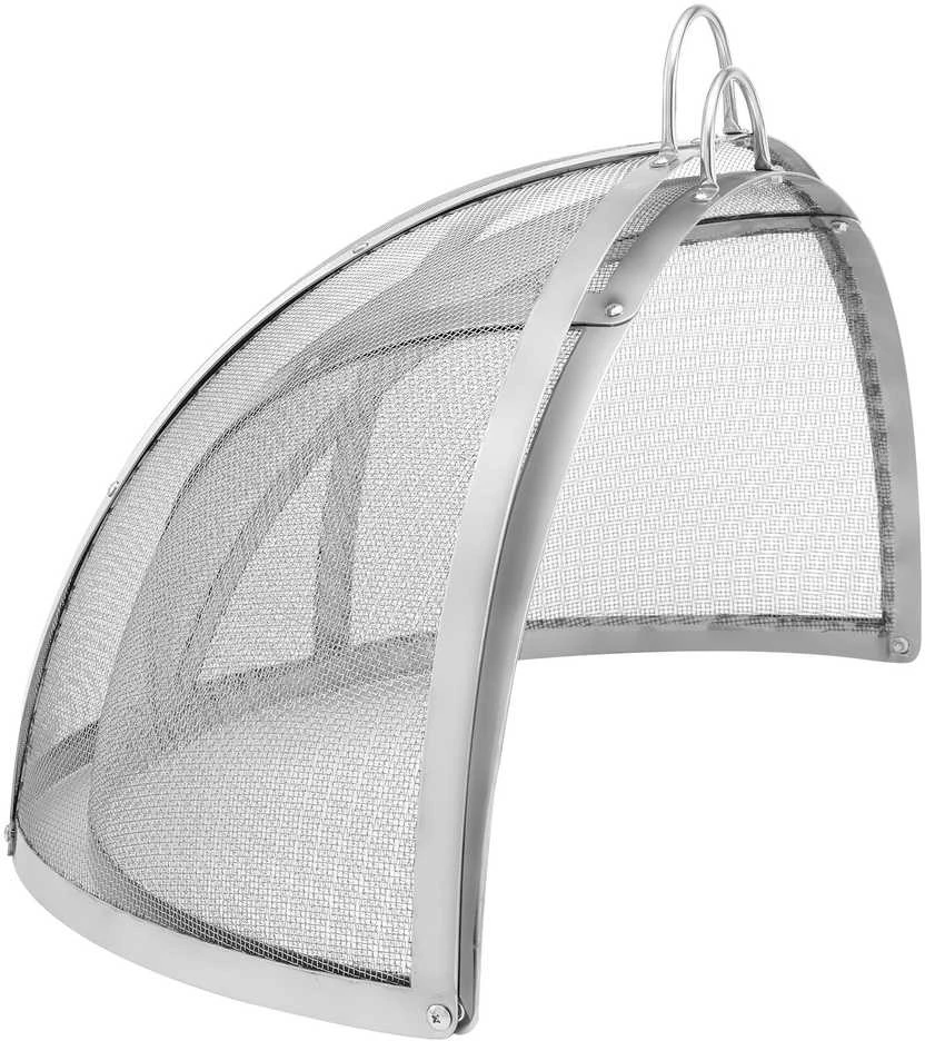 Laužavietės kibirkščių apsaugos dangtis, 1016 mm skersmens, lauko laužavietės žiedo dangtis, nerūdijančio plieno ugnies žiedo dangčiai, apvalūs laužavietės priedai