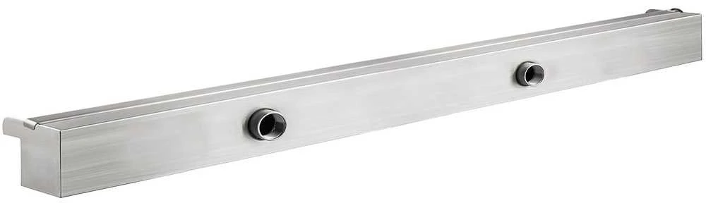LED baseino krioklio latakas, nerūdijantis plienas, 151 cm, su 18 spalvų keičiančiomis lemputėmis, sodo krioklys, baseino fontanas, vandens elementas