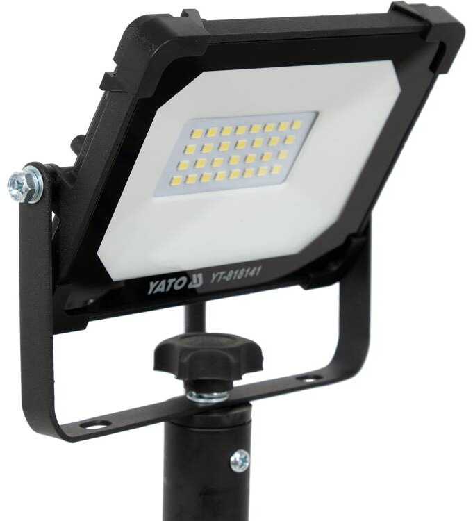 Yato LED darbo lemputė su stovu, 20W, nešiojama darbo lemputė, 1900lm prožektorius