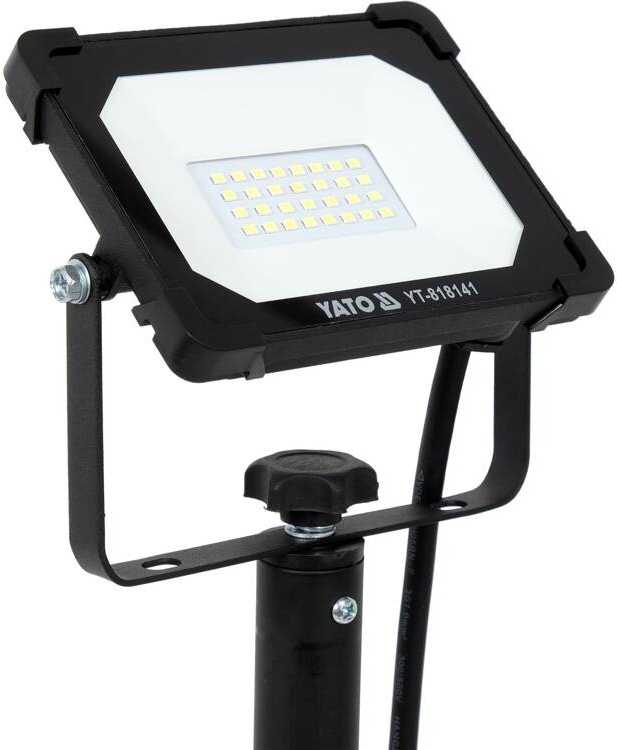 Yato LED darbo lemputė su stovu, 20W, nešiojama darbo lemputė, 1900lm prožektorius