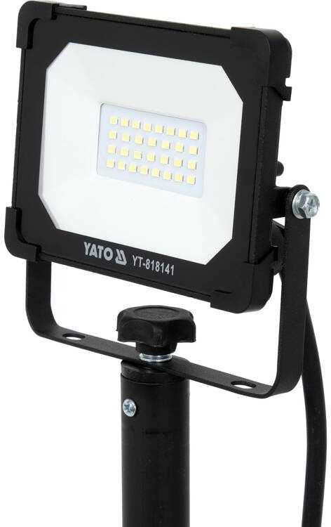 Yato LED darbo lemputė su stovu, 20W, nešiojama darbo lemputė, 1900lm prožektorius