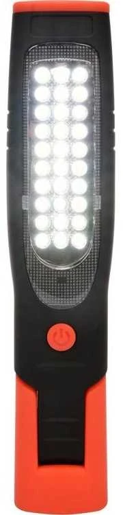 LED darbo žibintas, 30+7 LED, įkraunamas, su magnetais ir kabliukais, 140 lm, inspekcinė lempa
