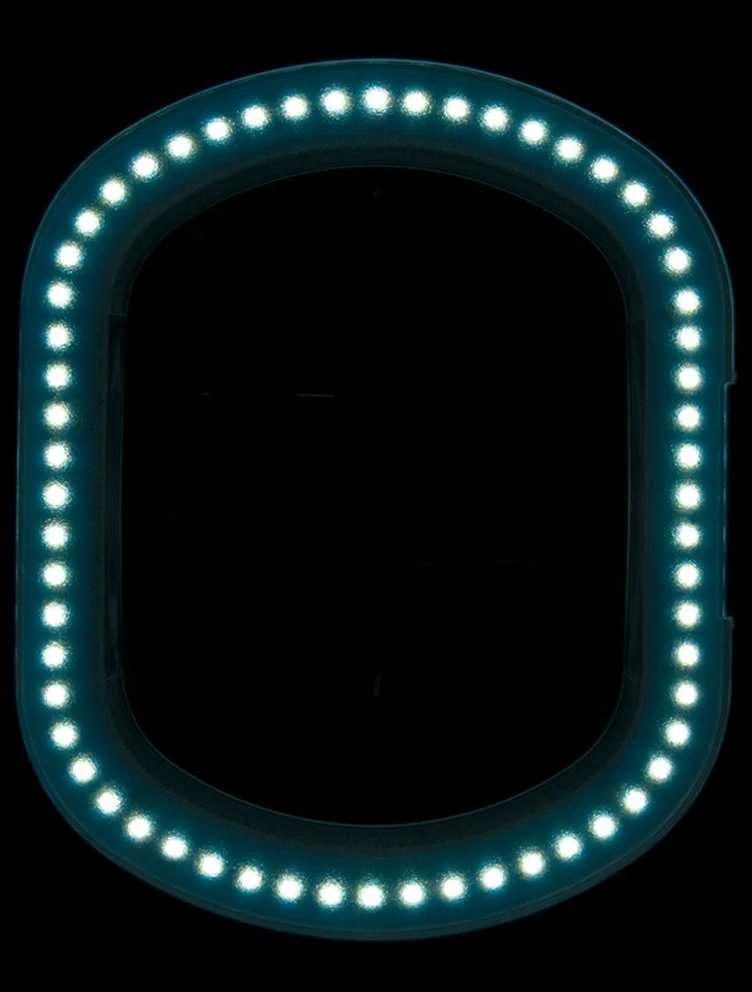 Activeshop Kosmetologinė LED lempa su lupa ELEGANTE 60LED 5D 5/10W ADJUSTABLE Baltas
