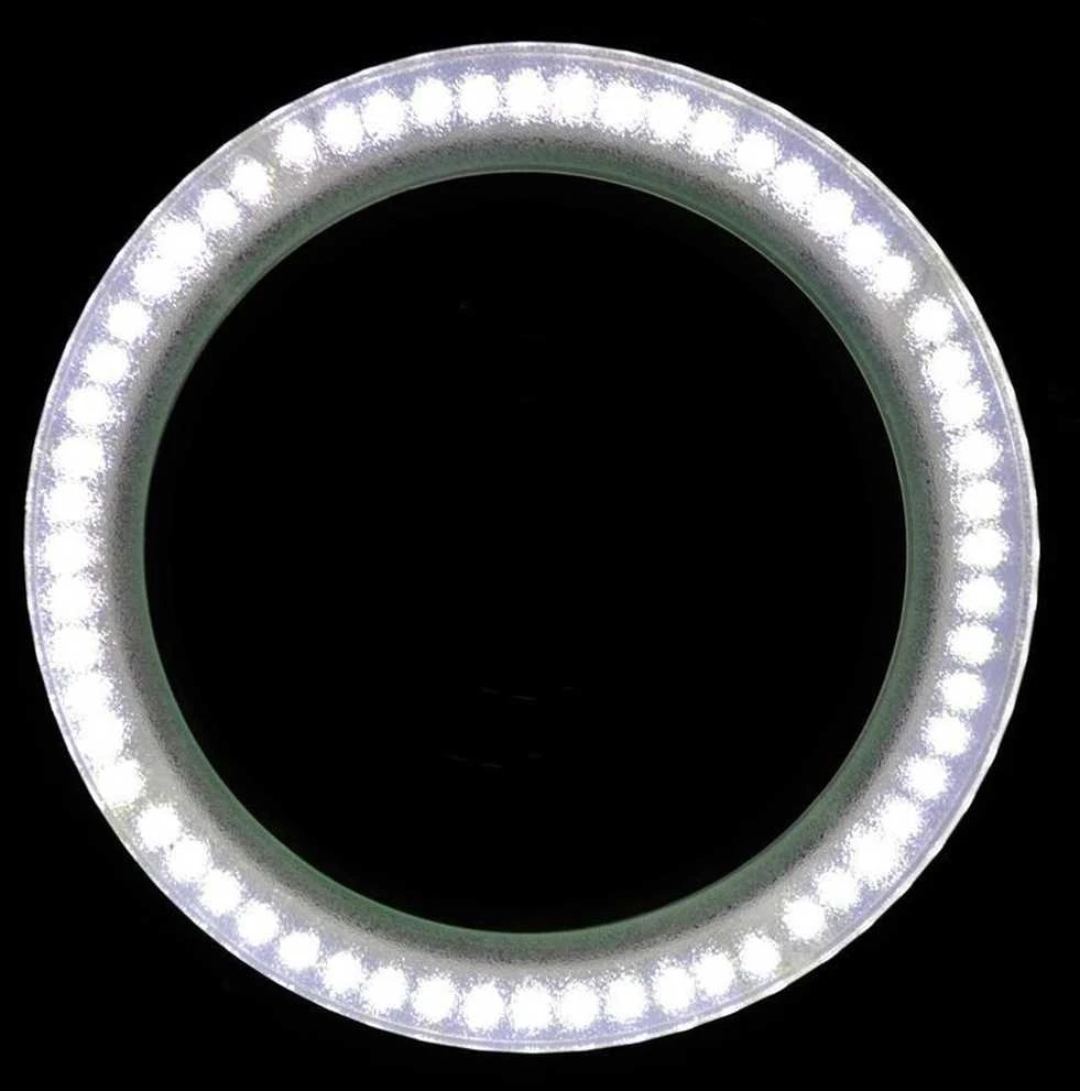 Activeshop Kosmetologinė LED lempa su lupa ELEGANTE 60LED 5D 8W Baltas