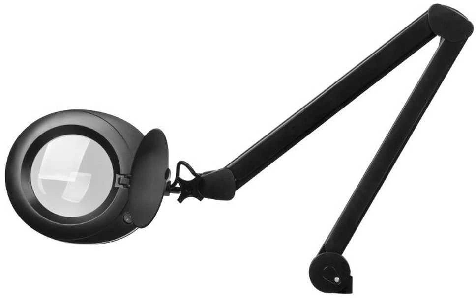 Activeshop Kosmetologinė lempa LED su lupa ir stovu ELEGANTE 60LED 5D 6W Juodas